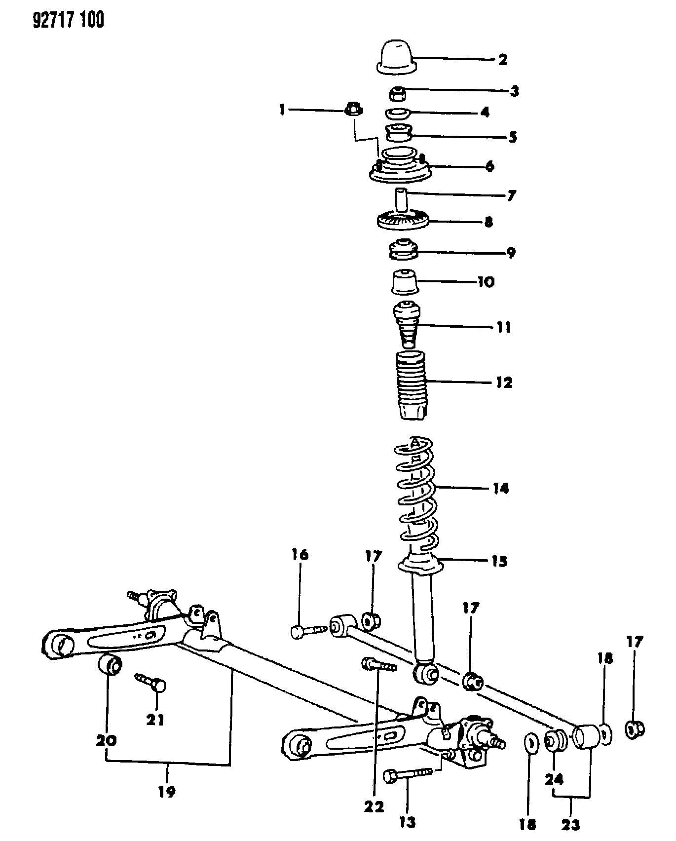 Mitsubishi MB63 1340 - Амортизатор autospares.lv