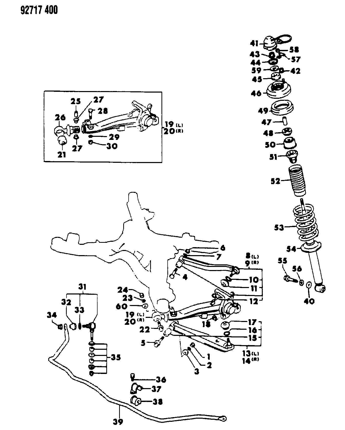 Mitsubishi MB58 4467 - Тяга / стойка, стабилизатор autospares.lv