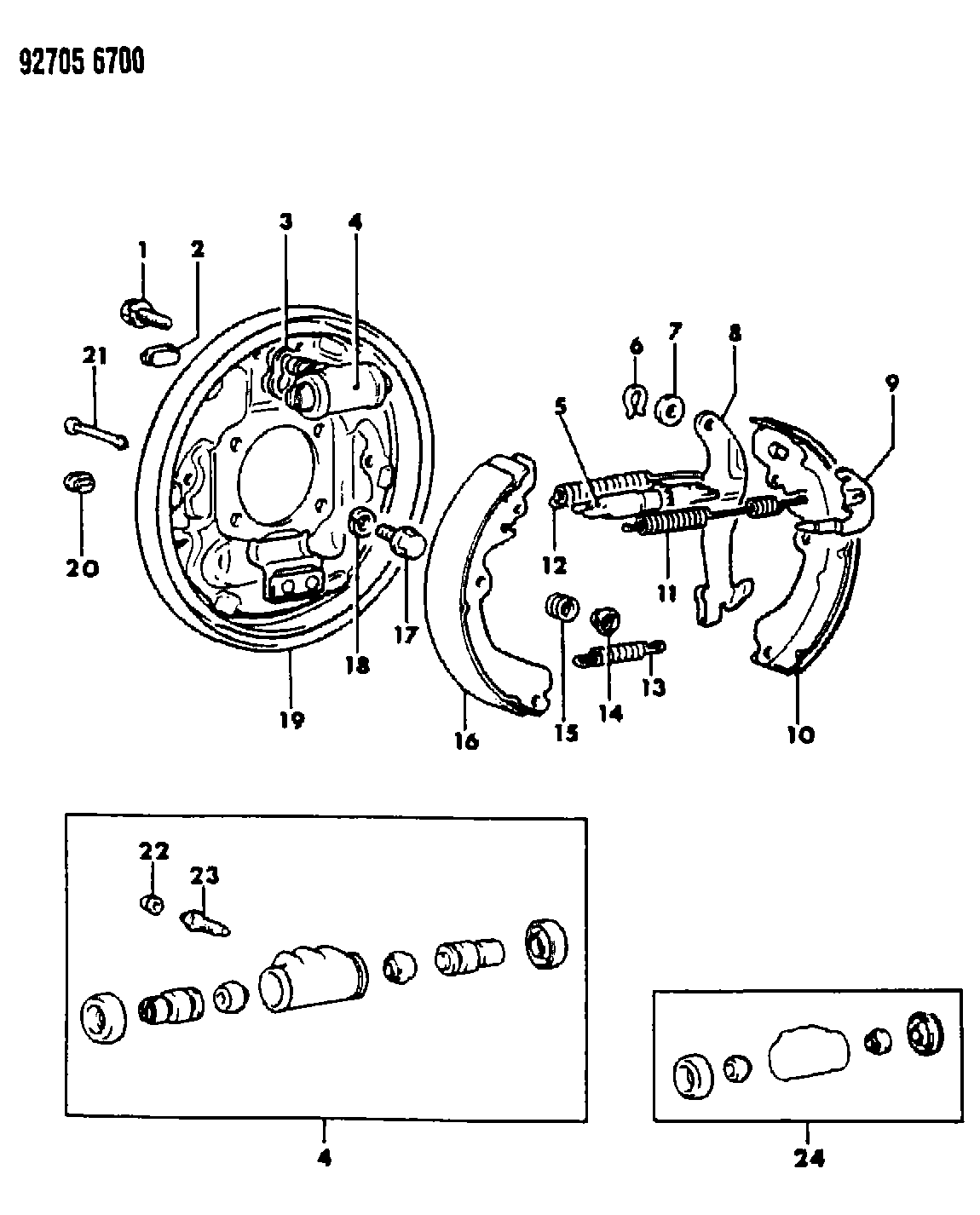 Proton MB85 8685 - Комплект тормозных колодок, барабанные autospares.lv