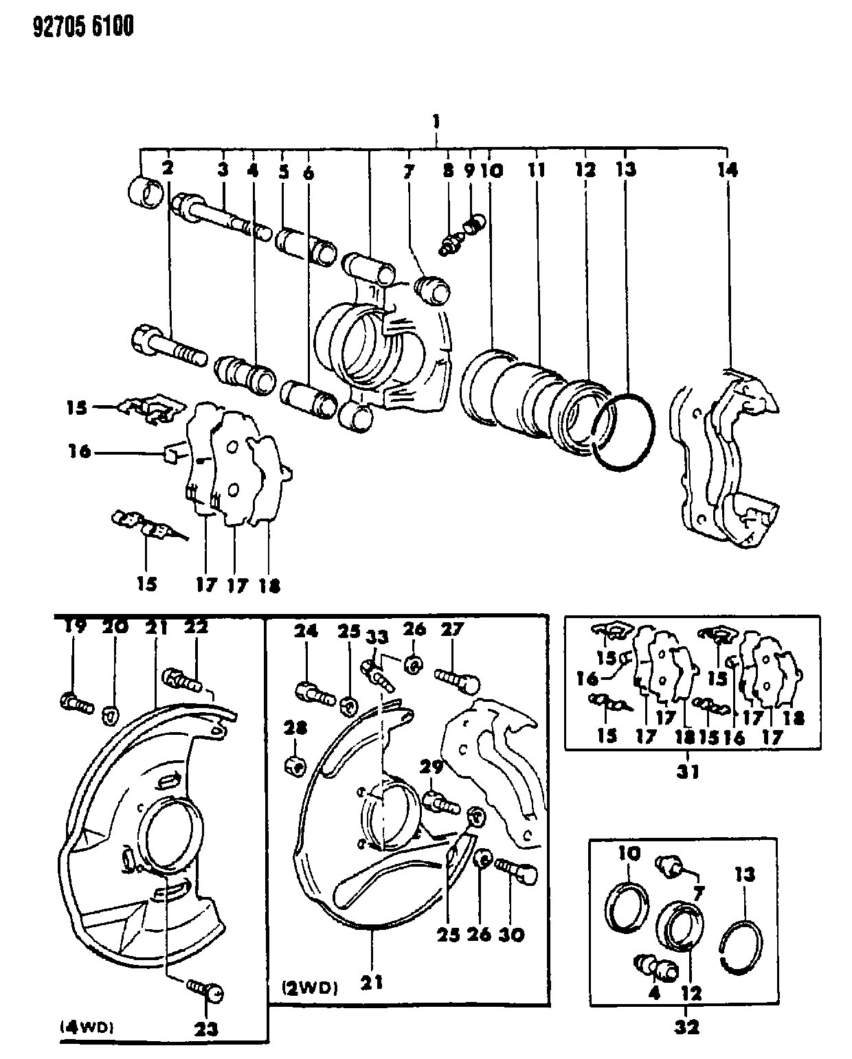 Mitsubishi MB53 4318 - Тормозной суппорт autospares.lv