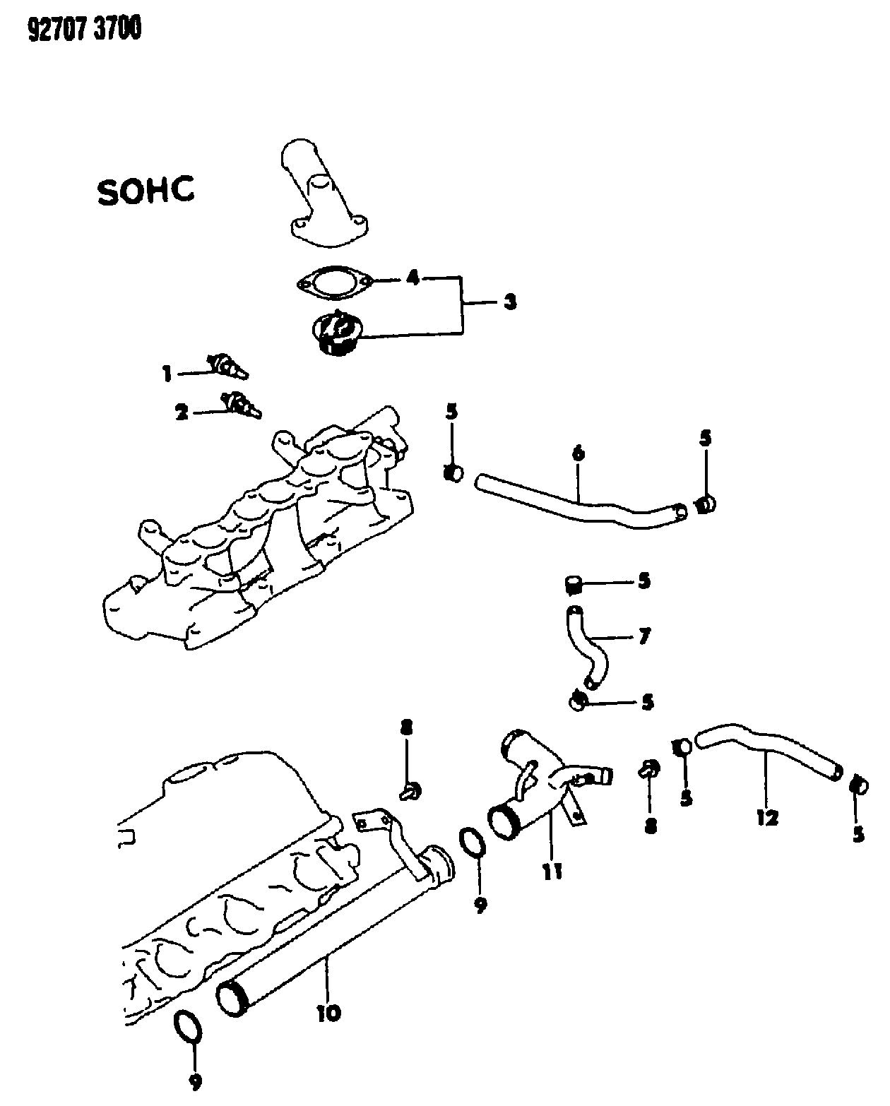 Dodge MD99 7680 - Термостат охлаждающей жидкости / корпус autospares.lv