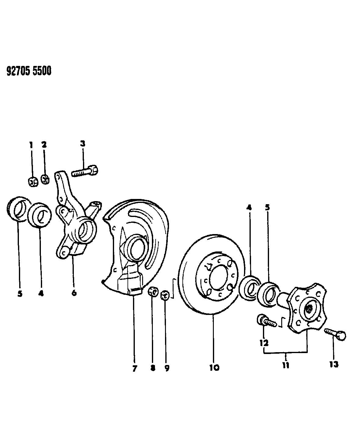 Mitsubishi MB61 8737 - Тормозной диск autospares.lv