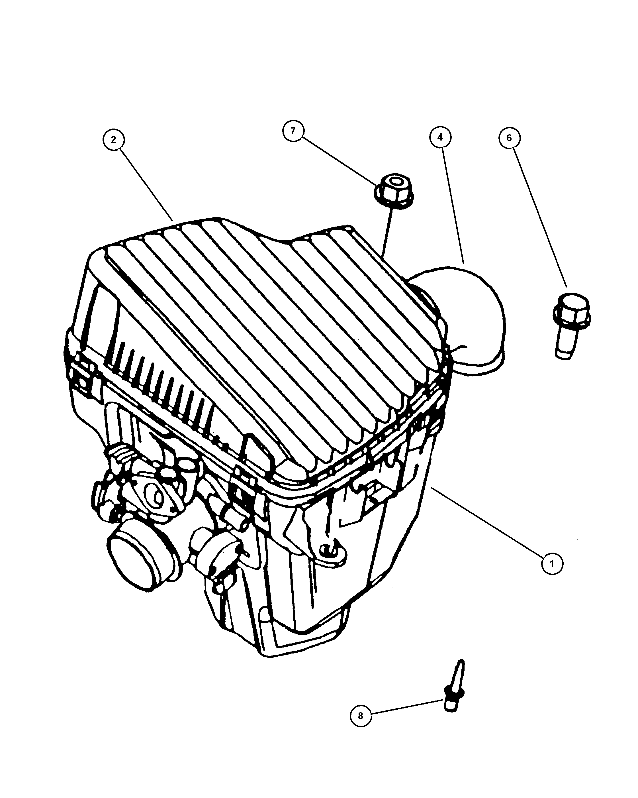 Chrysler 4891 097AA - Воздушный фильтр, двигатель autospares.lv