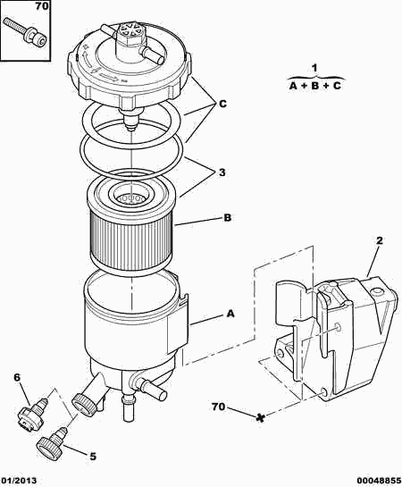 Opel 1906 51 - Топливный фильтр autospares.lv