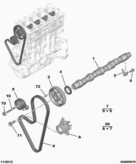 CITROËN 0831 S1 - Комплект зубчатого ремня ГРМ autospares.lv