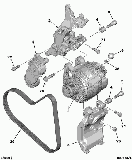 FIAT 96 780 488 80 - Генератор autospares.lv