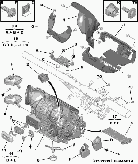 PEUGEOT 6461.L9 - Расширительный клапан, кондиционер autospares.lv