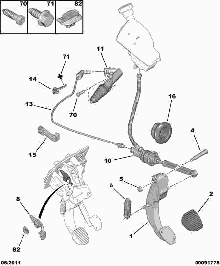 DS 2182 E1 - Рабочий цилиндр, система сцепления autospares.lv