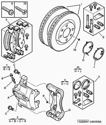 PEUGEOT 4252 53 - Тормозные колодки, дисковые, комплект autospares.lv