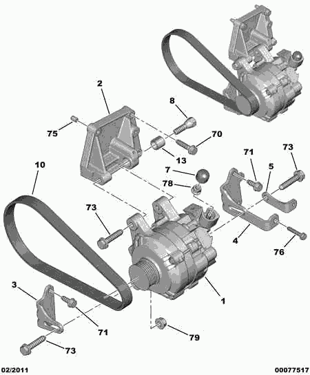 CITROËN 5750.WN - Поликлиновой ремень autospares.lv