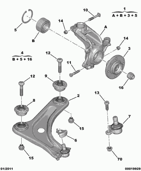 CITROËN 3520.T8 - Рычаг подвески колеса autospares.lv