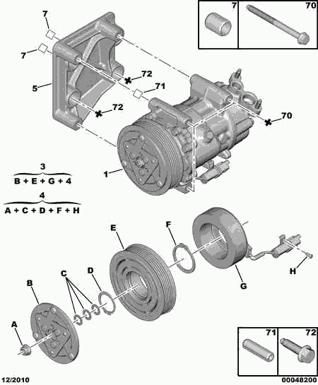 FIAT 6453 XJ - Компрессор кондиционера autospares.lv