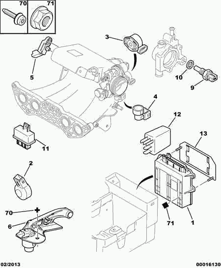 CITROËN 5946.23 - Датчик детонации autospares.lv