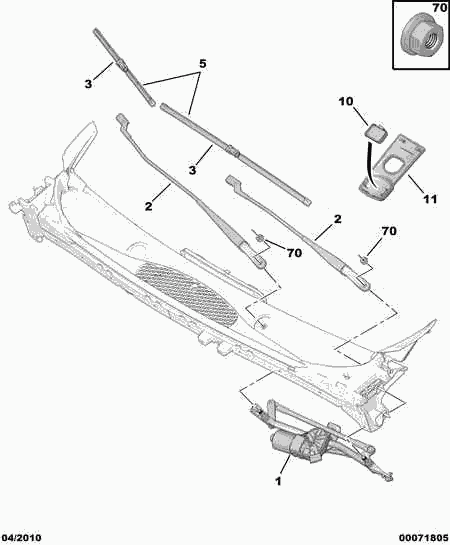 DS 6423 45 - Щетка стеклоочистителя autospares.lv