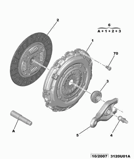 PEUGEOT 2052.K9 - Комплект сцепления autospares.lv