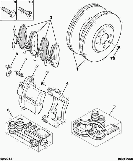 CHEVROLET (SGM) 4251 44 - BRAKE PAD KIT FRONT autospares.lv