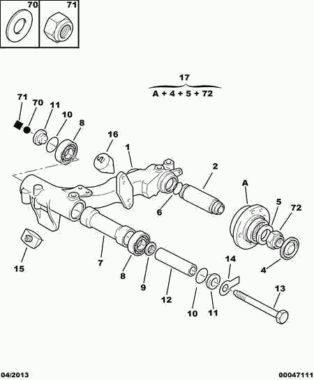 CITROËN 5133 21 - Уплотняющее кольцо, коленчатый вал autospares.lv