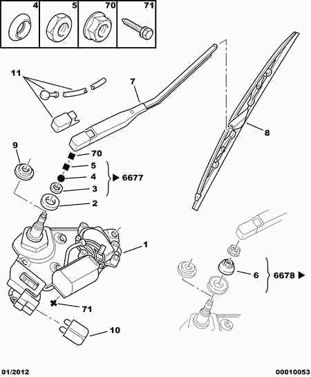 CITROËN 6426 KC - WINDSCREEN WIPER BLADE autospares.lv