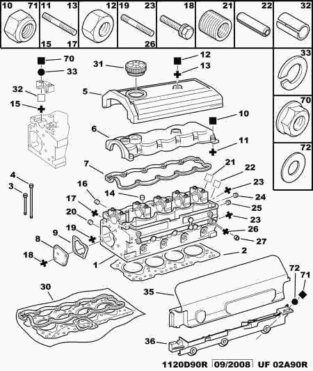 PEUGEOT 0249.C3 - Прокладка, крышка головки цилиндра autospares.lv