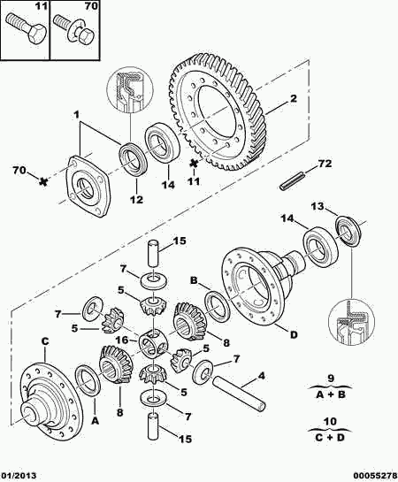 ARD 3108 40 - SUN GEARS SPINDLE autospares.lv