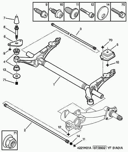 CITROËN 5152.62 - Сайлентблок, рычаг подвески колеса autospares.lv