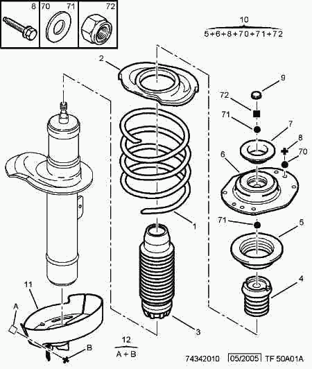 CITROËN/PEUGEOT 5038 76* - Опора стойки амортизатора, подушка autospares.lv