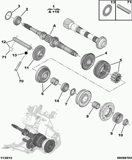 VW 2304 85 - GEAR-BOX SHAFT FIXING NUT autospares.lv