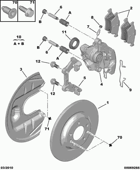 Volvo 4254 05 - Тормозные колодки, дисковые, комплект autospares.lv