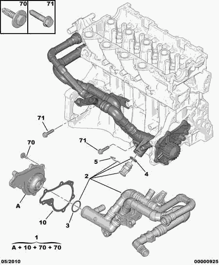 FIAT 1201 G9 - Водяной насос autospares.lv