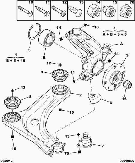 PEUGEOT 3640.65 - Наконечник рулевой тяги, шарнир autospares.lv