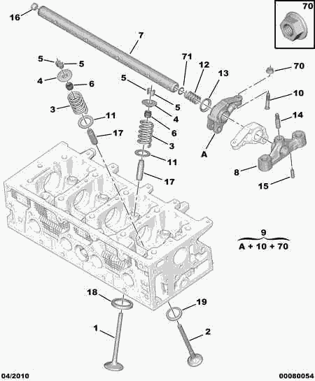 Peugeot Motorcycles 0948 91 - Впускной клапан autospares.lv