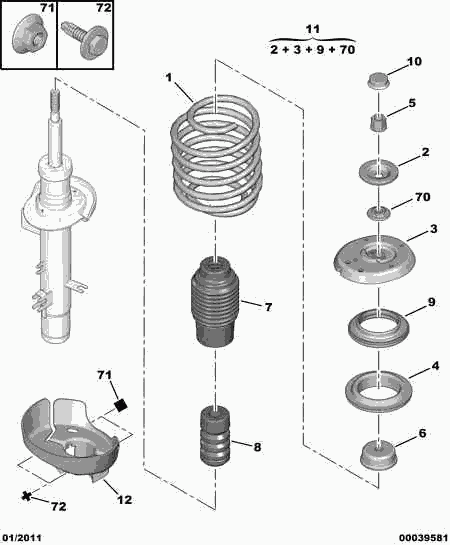 DS 5033 A3 - Отбойник, демпфер амортизатора autospares.lv