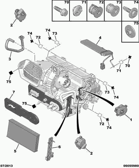 CITROËN/PEUGEOT 6447 TC - Фильтр воздуха в салоне autospares.lv