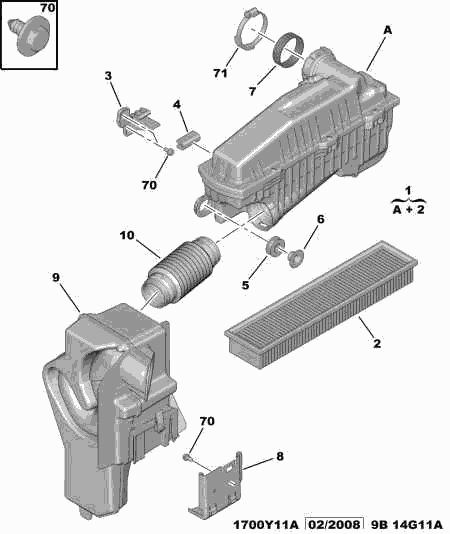 RENAULT 1444 FE - AIR FILTER autospares.lv