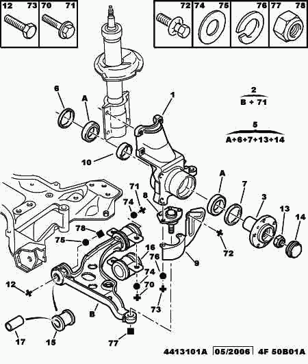 PEUGEOT 3520 N3 - Рычаг подвески колеса autospares.lv