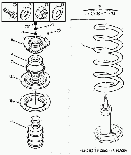 CITROËN 6949-49 - Опора стойки амортизатора, подушка autospares.lv