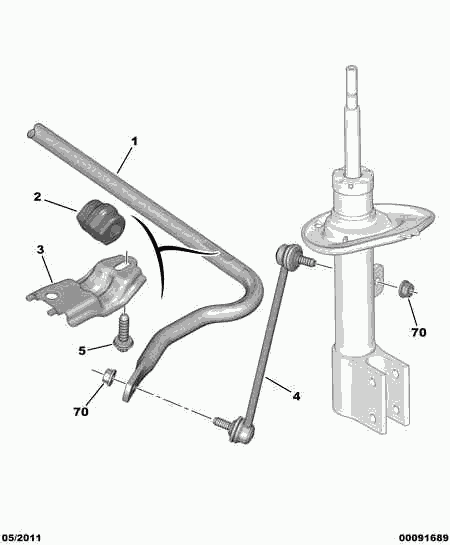 DS 5094 88 - Втулка стабилизатора autospares.lv