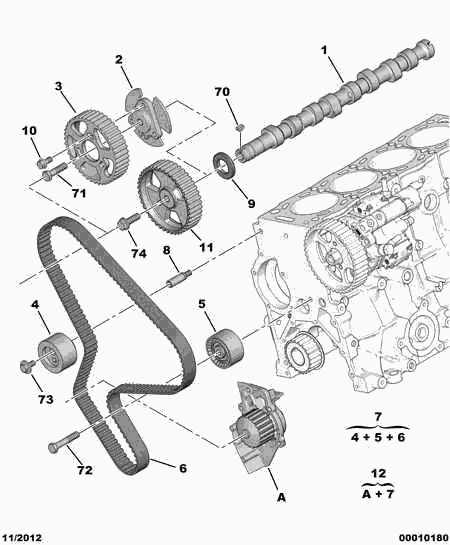 PEUGEOT 0831.V3 - Комплект зубчатого ремня ГРМ autospares.lv