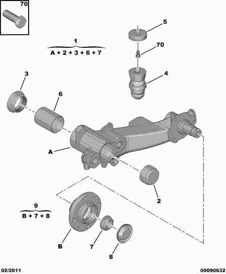 CITROËN 3739.28 - Гайка оси, приводной вал autospares.lv