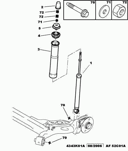 CITROËN/PEUGEOT 5210 34 - Пыльник амортизатора, защитный колпак autospares.lv