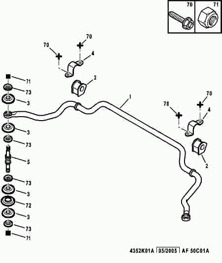 TVR 5091 10 - Тяга / стойка, стабилизатор autospares.lv