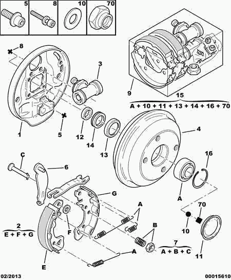 CITROËN 4402 93 - Колесный тормозной цилиндр autospares.lv