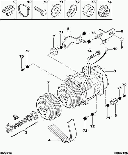 FIAT 6453.FE - Компрессор кондиционера autospares.lv