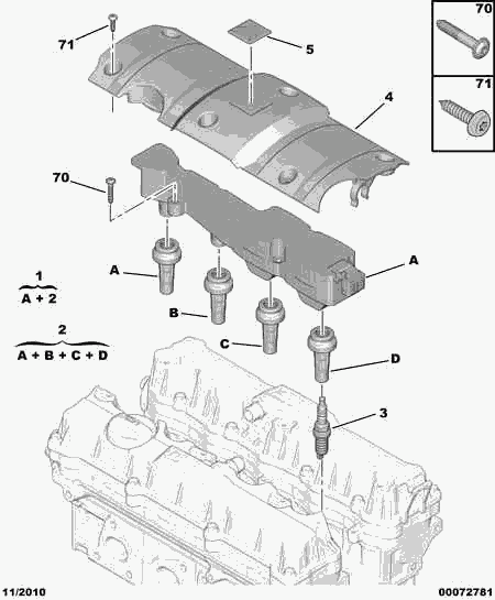 CITROËN/PEUGEOT 5960 94 - Свеча зажигания autospares.lv