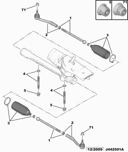 DS 3812 F6 - Осевой шарнир, рулевая тяга autospares.lv