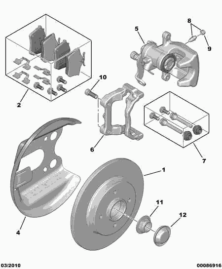 CITROËN (DF-PSA) 4254 46 - Тормозные колодки, дисковые, комплект autospares.lv