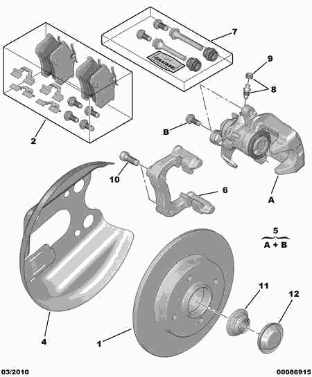 Skoda 4254 C1 - Тормозные колодки, дисковые, комплект autospares.lv