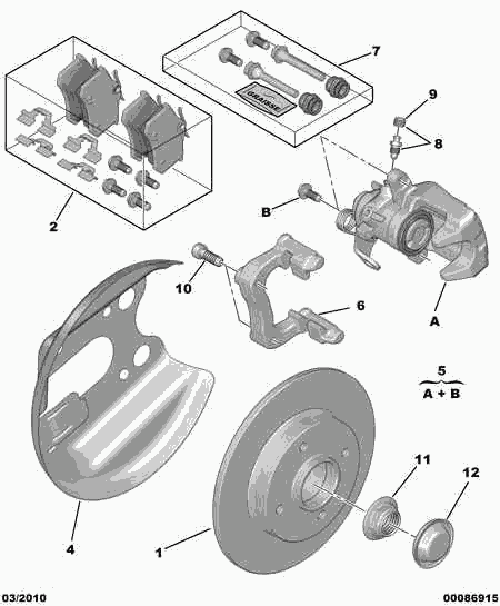 CITROËN 4254 C1 - Тормозные колодки, дисковые, комплект autospares.lv