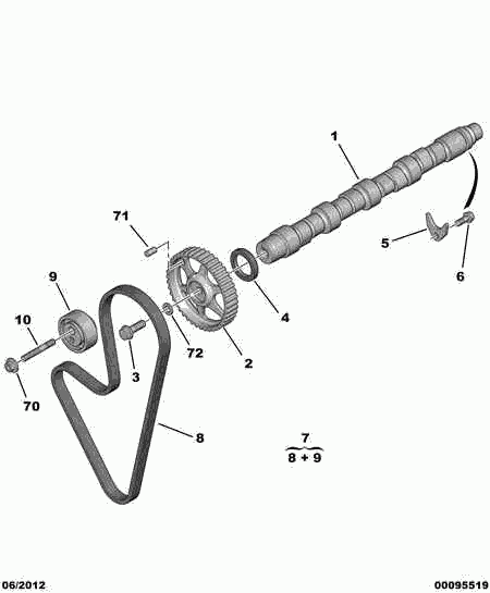 DS 0816 55 - Зубчатый ремень ГРМ autospares.lv