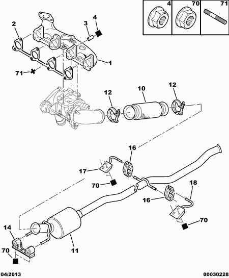 CITROËN 1731 GQ - Катализатор autospares.lv